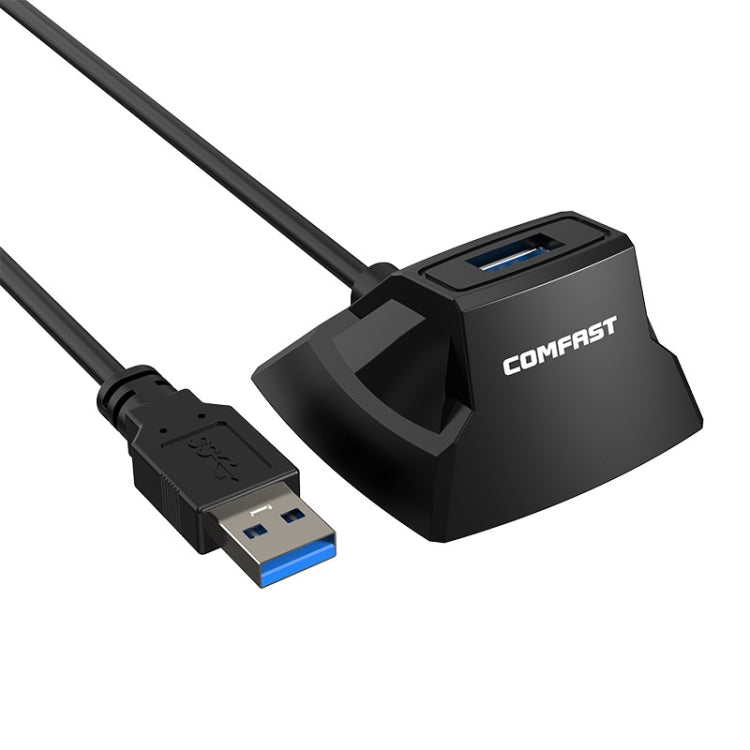 COMFAST CF-U318 1.2m High Speed USB 3.0 Extension Cable with Base, With Base 1.2m