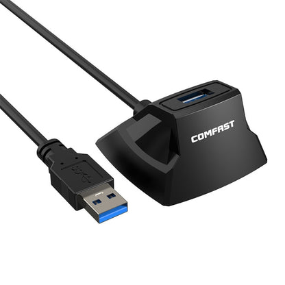 COMFAST CF-U318 1.2m High Speed USB 3.0 Extension Cable with Base, With Base 1.2m