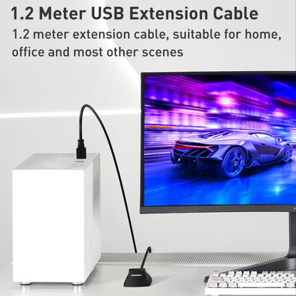 COMFAST CF-U318 1.2m High Speed USB 3.0 Extension Cable with Base, With Base 1.2m