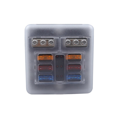CP-4040 6 Way Fuse Block with 12pcs Fuses and 12pcs Terminals, 6 Way with 12pcs Terminals