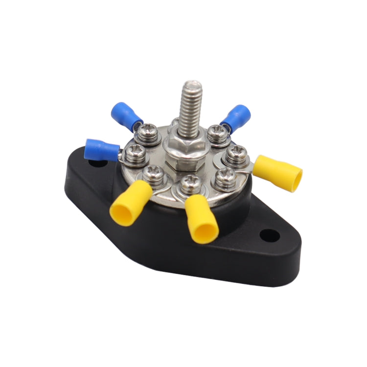 5/16 inch M8 RV Yacht 8-way Terminal Stud with 2pcs M5x20 Screws + Terminals, CP-4101, CP-4102