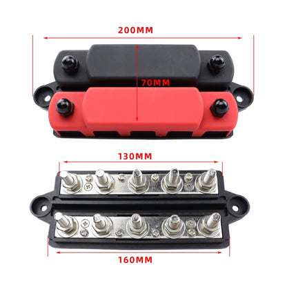 CP-4135 RV / Yacht M10 5-stud Double Row Busbar, CP-4135