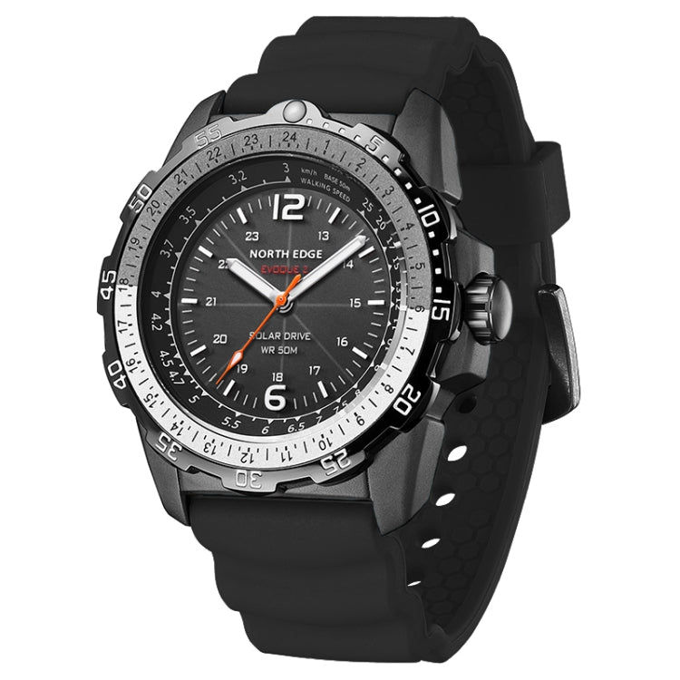 NORTH EDGE EVOQUE2 Outdoor Waterproof Solar Charging Sports Watch, EVOQUE2