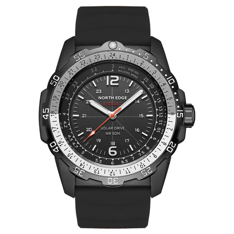 NORTH EDGE EVOQUE2 Outdoor Waterproof Solar Charging Sports Watch, EVOQUE2