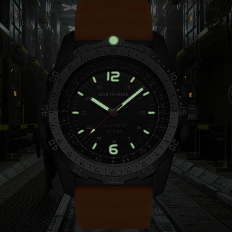 NORTH EDGE EVOQUE2 Outdoor Waterproof Solar Charging Sports Watch, EVOQUE2