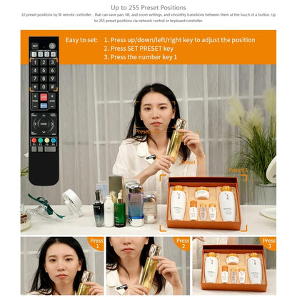 FEELWORLD 4K12X 4K PTZ Camera 12X Optical Zoom AI Tracking HDMI USB IP Remote Control, 4K12X