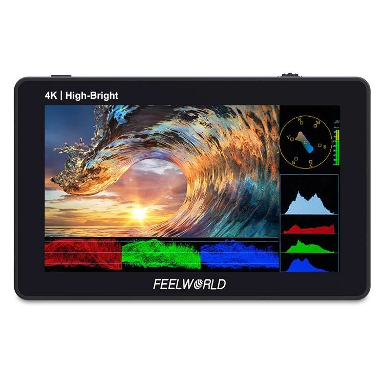 FEELWORLD F6 PLUSX 5.5 inch High Bright 1600nit Touch Screen DSLR Camera Field Monitor IPS FHD1920x1080 4K HDMI, F6 PLUSX
