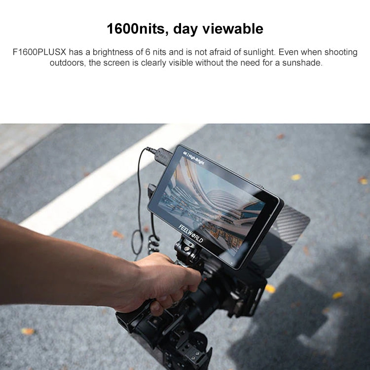 FEELWORLD F6 PLUSX 5.5 inch High Bright 1600nit Touch Screen DSLR Camera Field Monitor IPS FHD1920x1080 4K HDMI, F6 PLUSX