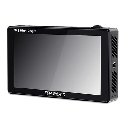 FEELWORLD LUT5E 5.5 inch High Bright 1600nit Touch Screen DSLR Camera Field Monitor F970 External Power and Install Kit 4K HDMI 1920X1080 IPS Panel, LUT5E