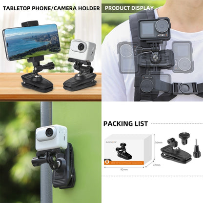 Sunnylife 360 Degree Rotation Swivel Backpack Clip Magnetic Suction Action Camera Mount, ZJ666