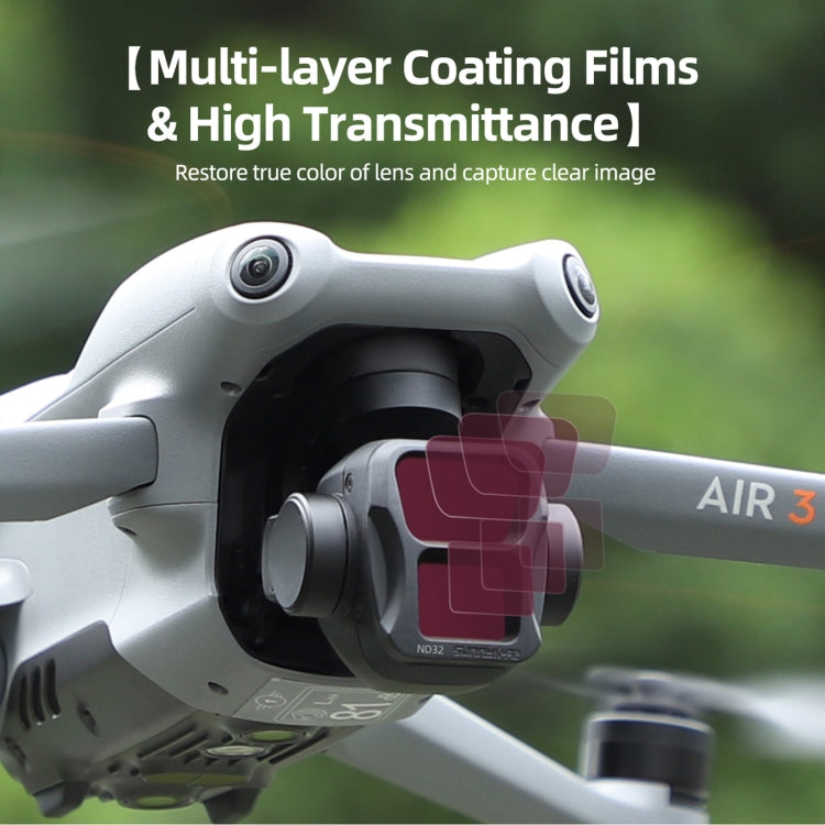 For DJI Air 3 Sunnylife Camera Lens Filter, MRC UV, ND4, ND8, ND16, ND32, ND4/PL, CPL, 3 in 1 CPL ND8 ND16, 4 in 1 ND4/PL ND8/PL ND16/PL ND32/PL, 4 in 1 ND4 ND8 ND16 ND32, 4 in 1 MCUV CPL ND4 ND8, 6 in 1 MCUV CPL ND4 ND8 ND16 ND32