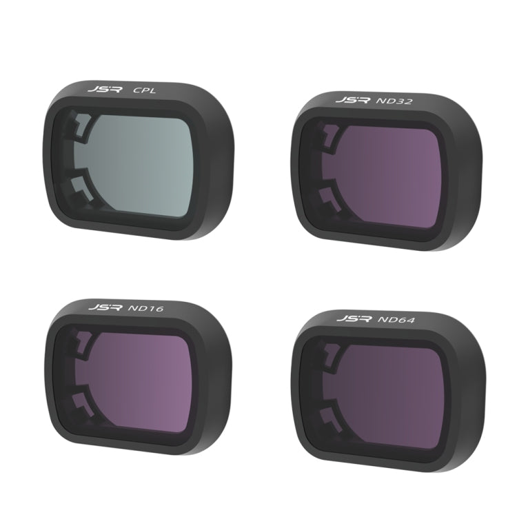 For DJI Mini 4 Pro JSR KB Series Drone Camera Lens Filter, MRC UV, CPL, ND8, ND16, ND32, ND64, ND256, ND1000, ND8PL, ND16PL, ND32PL, ND64PL, NIGHT, STAR, 3 in 1 CPL ND8 ND16, 3 in 1 ND16 ND64 ND256, 4 in 1 NDPL, 4 in 1 CPL ND16/32/64