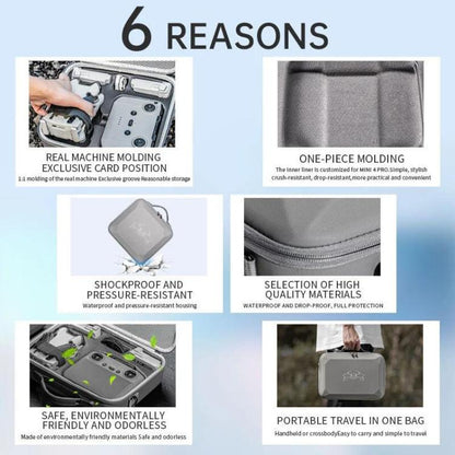 STARTRC Shoulder Storage Bag PU Handbag, For DJI Mini 4 Pro / RC with Screen Standard, For DJI Mini 4 Pro / N2, For DJI Mini 4 Pro / RC 2 with Screen