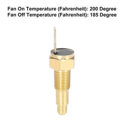 Car Fan Thermostat Temperature Switch Electric Engine Cooling Fan Thermostat Switch, 165-185 Degree, 175-185 Degree, 185-200 Degree