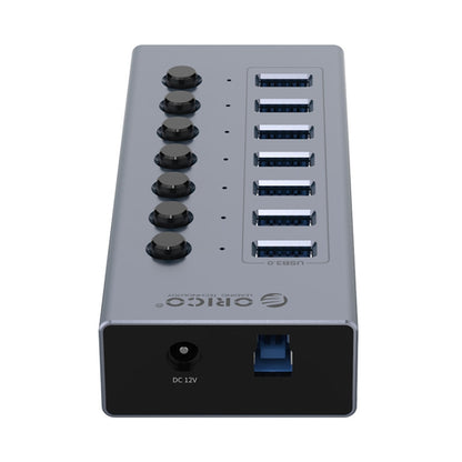 ORICO BT2U3-7AB-GY-BP 7 Ports USB 3.0 HUB with Individual Switches, 7AB