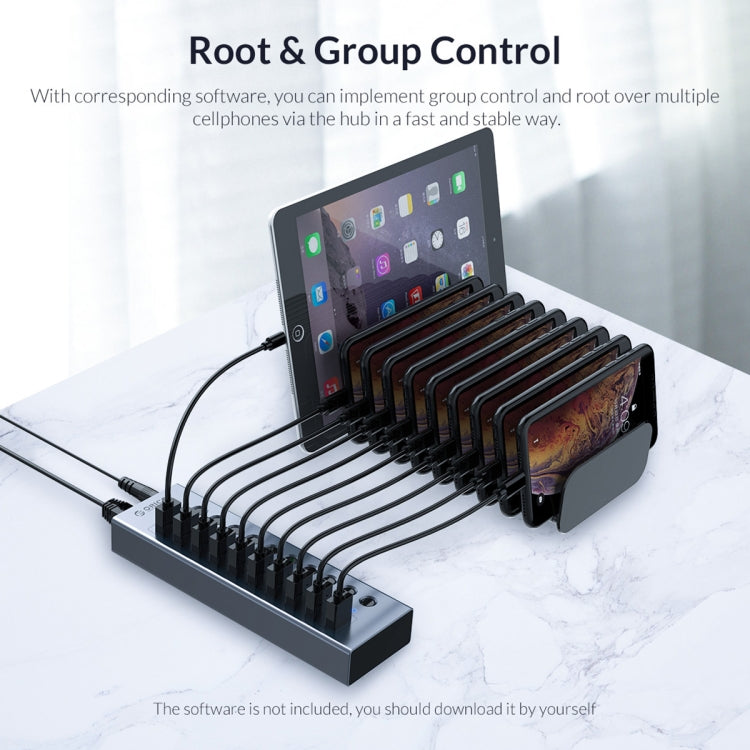ORICO BT2U3-7AB-GY-BP 7 Ports USB 3.0 HUB with Individual Switches, 7AB