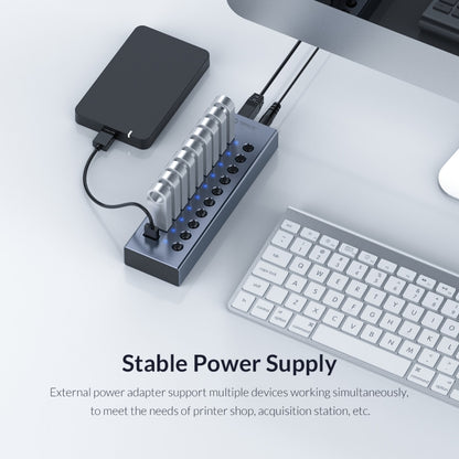 ORICO BT2U3-7AB-GY-BP 7 Ports USB 3.0 HUB with Individual Switches, 7AB