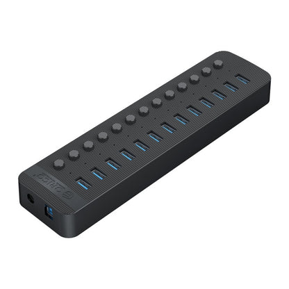 ORICO CT2U3-13AB Plastic Stripes 13 Ports USB 3.0 HUB with Individual Switches, AU Plug, EU Plug, UK Plug, US Plug