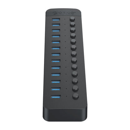 ORICO CT2U3-13AB Plastic Stripes 13 Ports USB 3.0 HUB with Individual Switches, AU Plug, EU Plug, UK Plug, US Plug