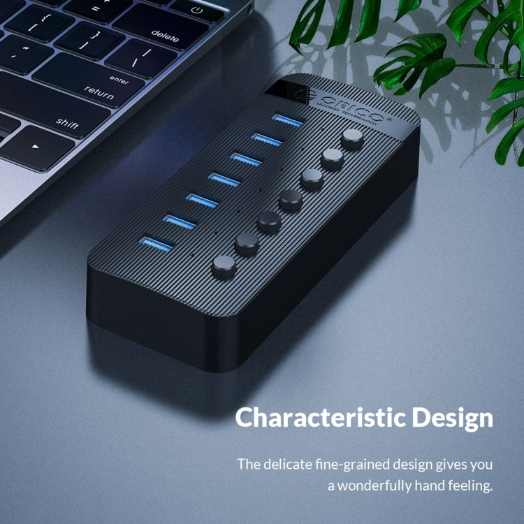 ORICO CT2U3-13AB Plastic Stripes 13 Ports USB 3.0 HUB with Individual Switches, AU Plug, EU Plug, UK Plug, US Plug
