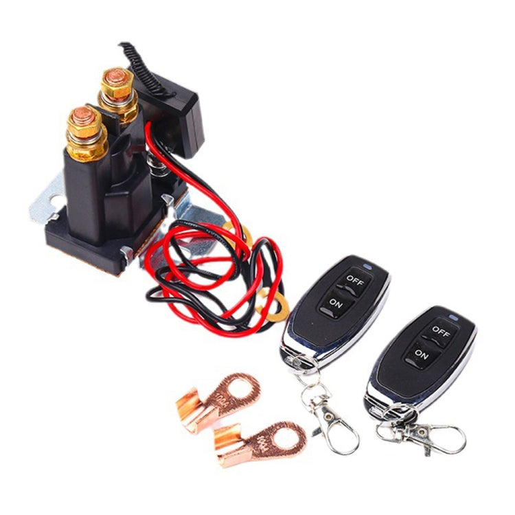 24V 500A Car Battery Remote Control Relay Rotary Switch Cut, with 1 x Remote Control, with 2 x Remote Control