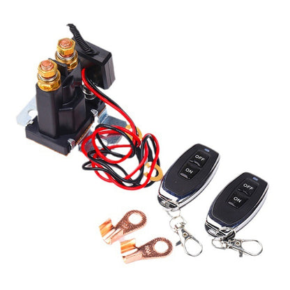 24V 500A Car Battery Remote Control Relay Rotary Switch Cut, with 1 x Remote Control, with 2 x Remote Control