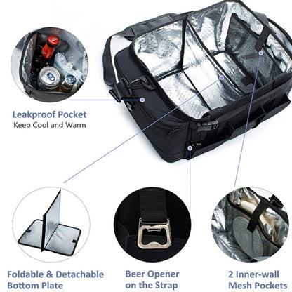 Foldable and Portable Outdoor Car Camping Picnic Storage Bag