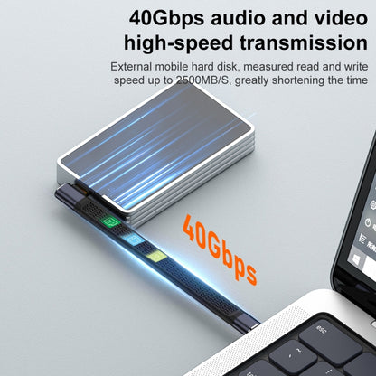 240W 40Gbps USB-C / Type-C Male to USB-C / Type-C Male Flexible Board Data Cable, Type-C Male to Type-C Male Side Bend, Type-C Male to Type-C Male 3D Bend
