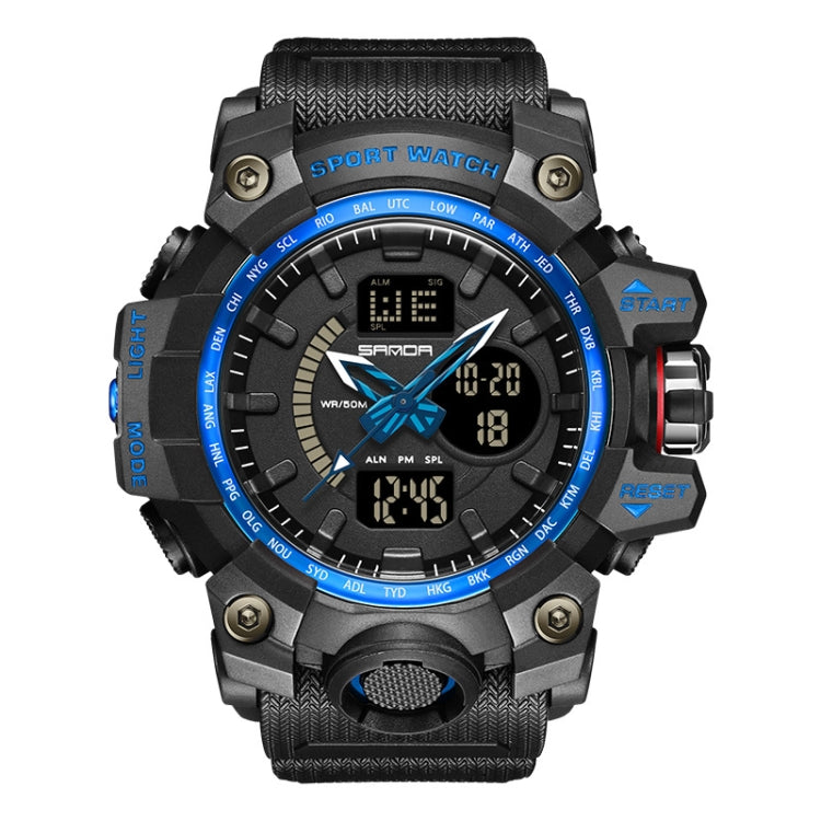 SANDA 3132 Men Multifunctional Waterproof Luminous Sports Watch