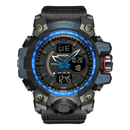 SANDA 3132 Men Multifunctional Waterproof Luminous Sports Watch