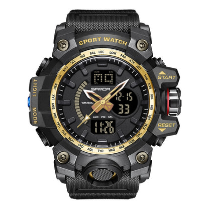 SANDA 3132 Men Multifunctional Waterproof Luminous Sports Watch