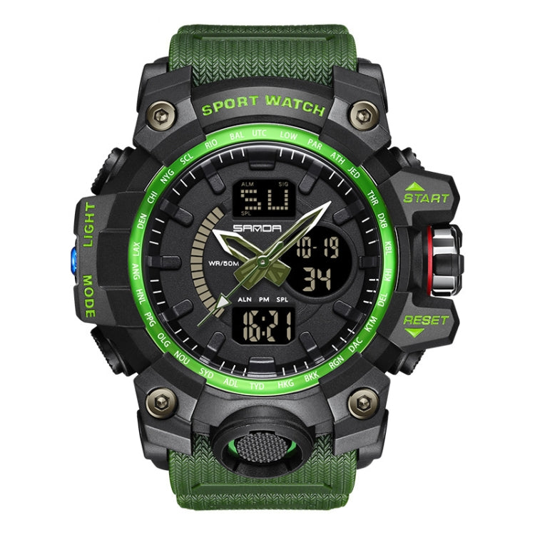SANDA 3132 Men Multifunctional Waterproof Luminous Sports Watch