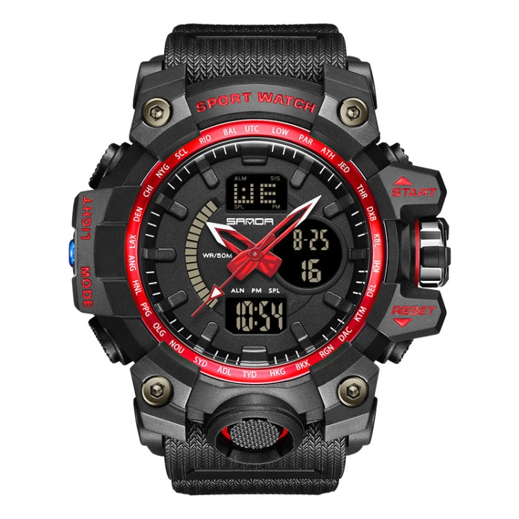 SANDA 3132 Men Multifunctional Waterproof Luminous Sports Watch