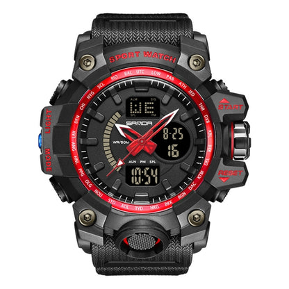SANDA 3132 Men Multifunctional Waterproof Luminous Sports Watch