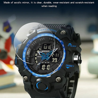 SANDA 3132 Men Multifunctional Waterproof Luminous Sports Watch