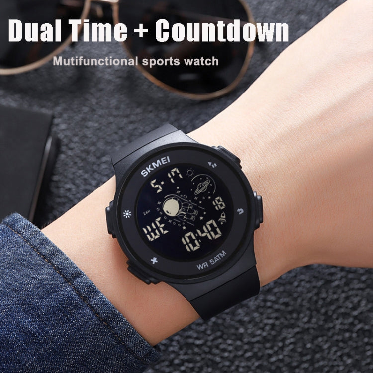 SKMEI 2068 Multifunctional Men 50M Waterproof Noctilucent Sports Digital Wrist Watch