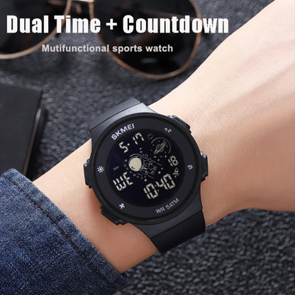 SKMEI 2068 Multifunctional Men 50M Waterproof Noctilucent Sports Digital Wrist Watch