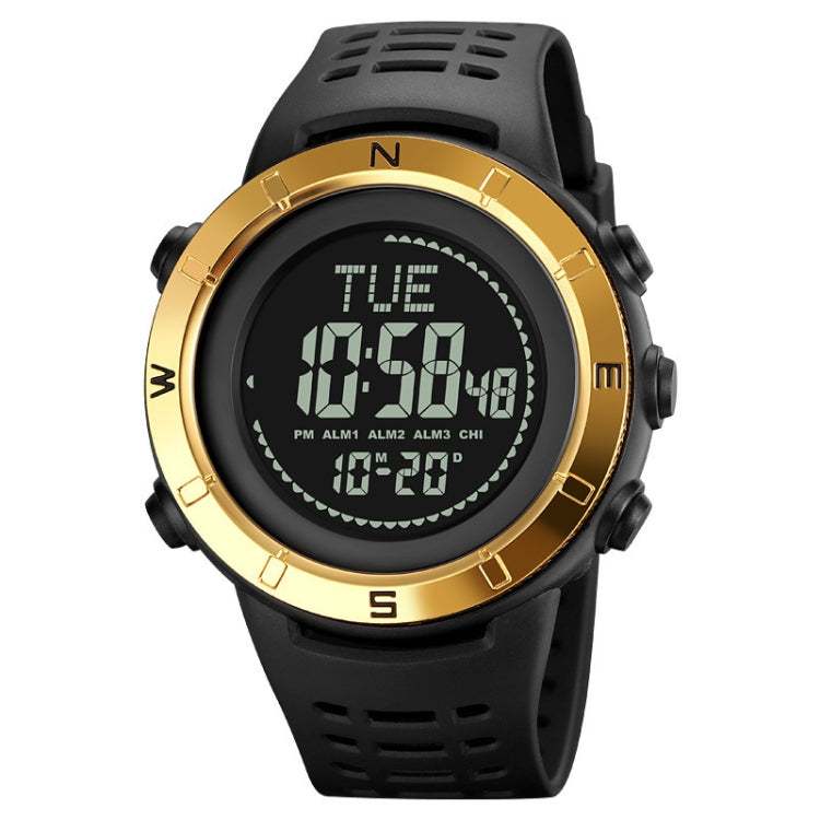 Shimei 2096 Multifunctional Men 50M Waterproof Compass Noctilucent Digital Wrist Watch