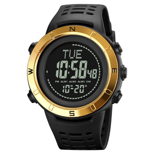 Shimei 2096 Multifunctional Men 50M Waterproof Compass Noctilucent Digital Wrist Watch