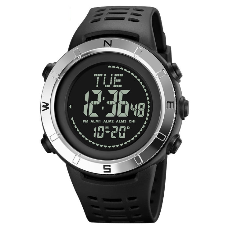 Shimei 2096 Multifunctional Men 50M Waterproof Compass Noctilucent Digital Wrist Watch