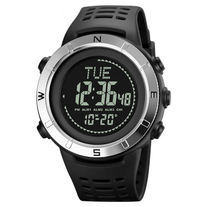 Shimei 2096 Multifunctional Men 50M Waterproof Compass Noctilucent Digital Wrist Watch
