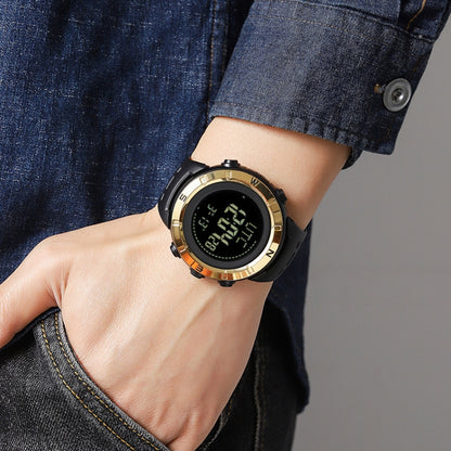 Shimei 2096 Multifunctional Men 50M Waterproof Compass Noctilucent Digital Wrist Watch