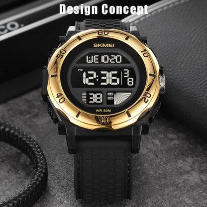 SKMEI 2099 Multifunctional Men Outdoor 50M Waterproof Luminous Digital Wrist Watch