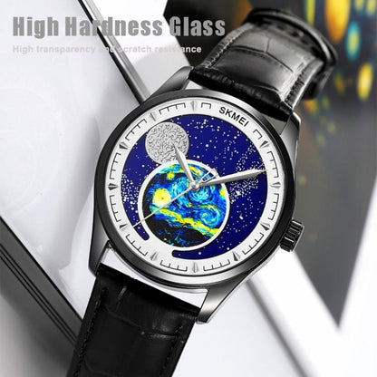SKMEI 2115 Multifunctional Men Outdoor 30M Waterproof Moon Phase Quartz Watch