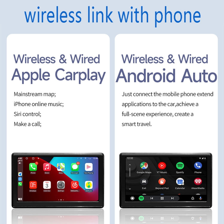 X70-1 Car 7 inch IPS Portable Smart Screen Wireless Screen Projection Carplay Android Auto, without Reversing Camera