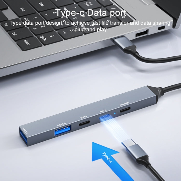 ADS-809 PD 100W 5 in 1 USB-C / Type-C Port Multifunctional Docking Station, PD 100W 5 in 1