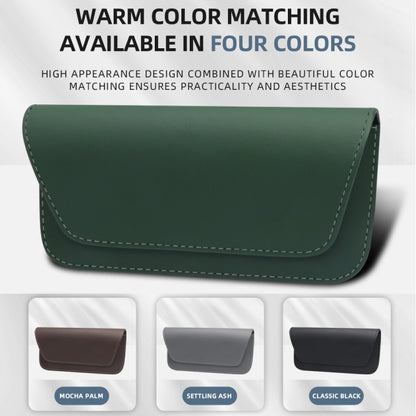 3064 Napa Texture Leather Car Glasses Storage Bag, 3064 (Black), 3064 (Grey), 3064 (Brown)