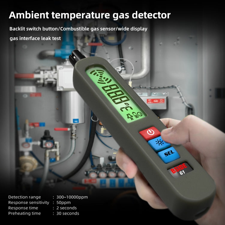 BSIDE G1 Portable Rechargeable Combustible Gas Detector, G1