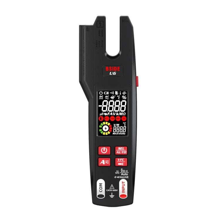 BSIDE U6 AC/DC Clamp-on Infrared Temperature Measurement Multimeter, U6