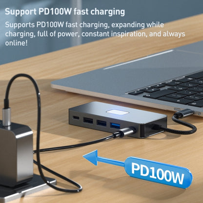 BYL-2312 Type-C to HDMI 4K 30Hz + USB3.0 + PD100W Docking Station HUB, BYL-2312
